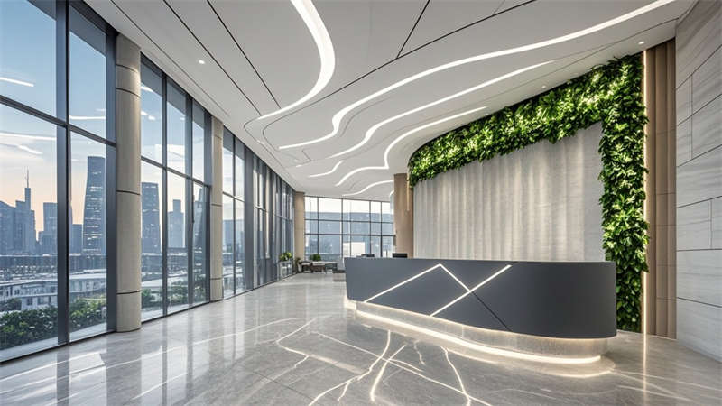 合肥4500平辦公樓裝修設計效果圖